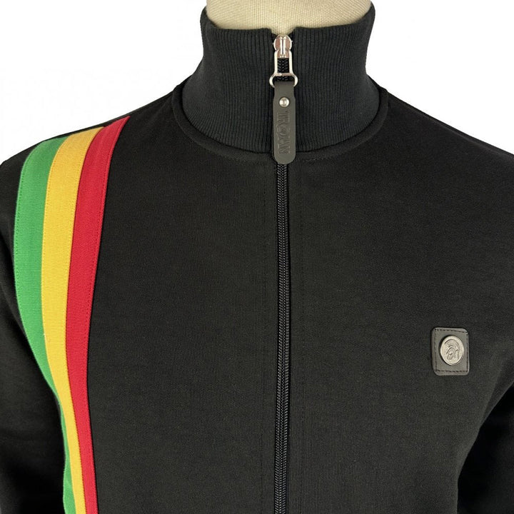 Trojan Racing Stripe Track Top Black