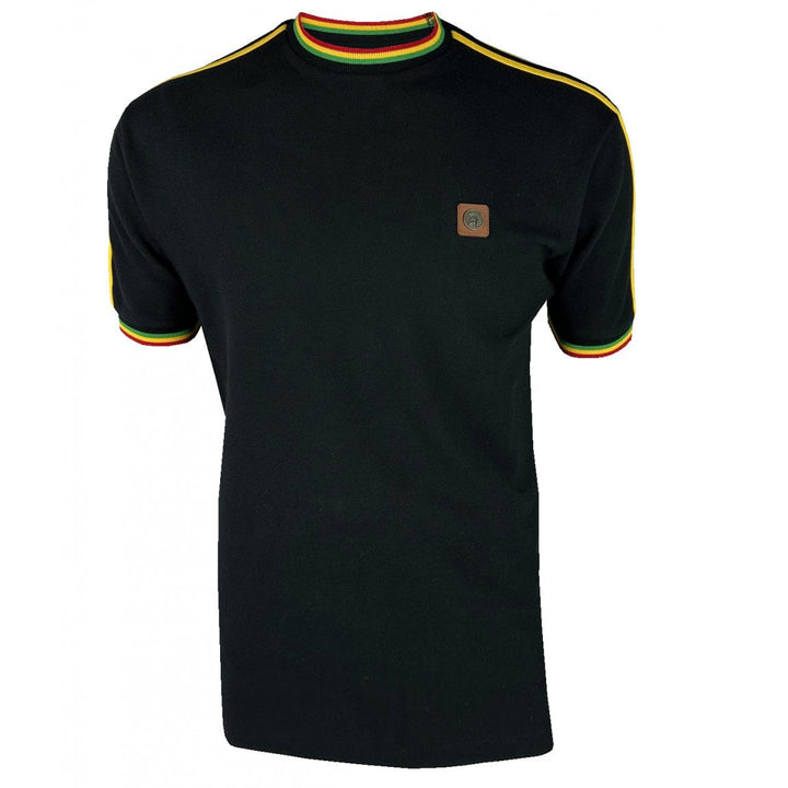 Trojan Triple Stripe T-Shirt Black