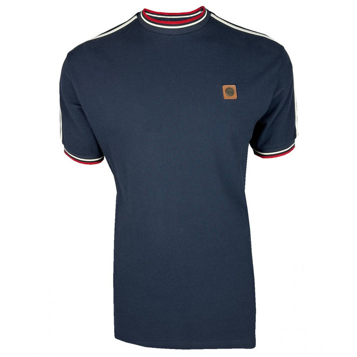 Trojan Triple Stripe T-Shirt Navy