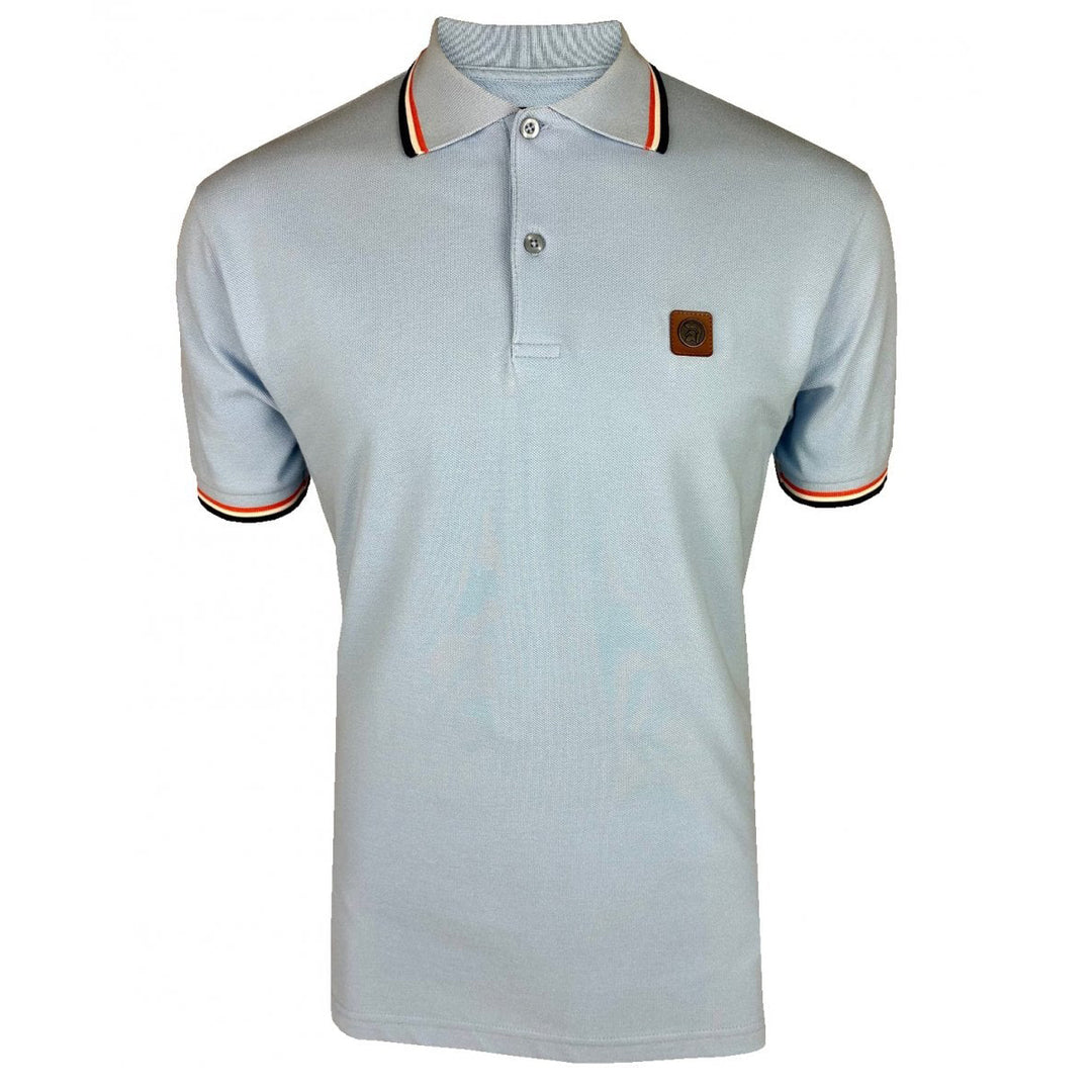 Trojan Triple Tipped Pique Polo Sky