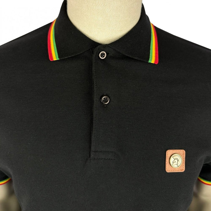 Trojan Triple Tipped Pique Polo Rasta