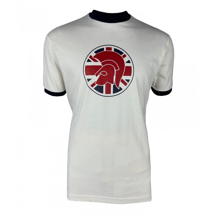 Trojan Flag Logo T-Shirt White