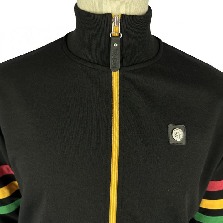 Trojan Stripe Sleeve Track Top Rasta