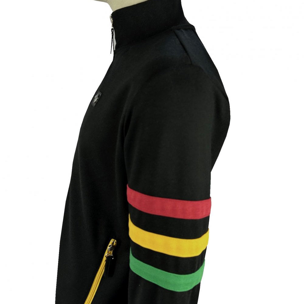 Trojan Stripe Sleeve Track Top Rasta