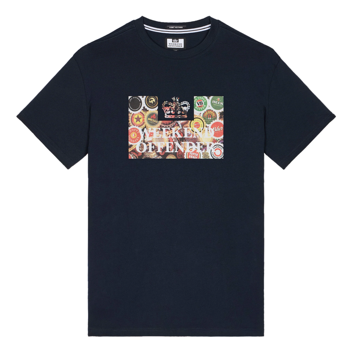 Weekend Offender Caps T-Shirt Navy