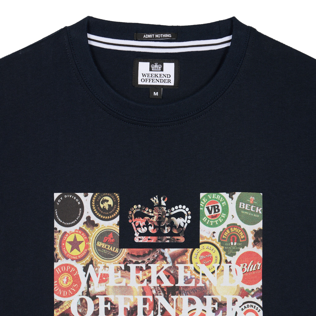 Weekend Offender Caps T-Shirt Navy