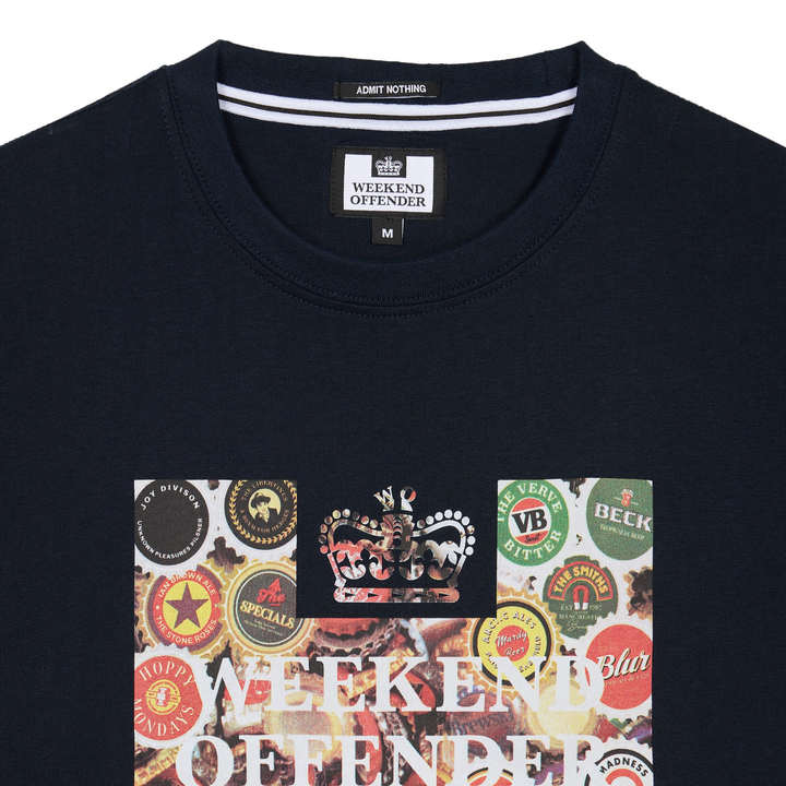 Weekend Offender Caps T-Shirt Navy