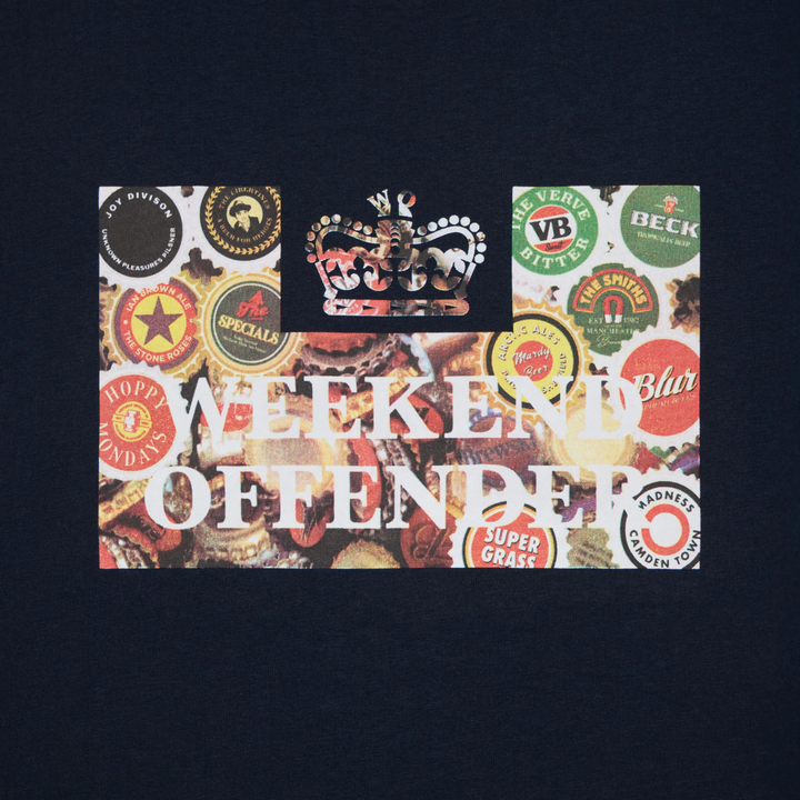 Weekend Offender Caps T-Shirt Navy