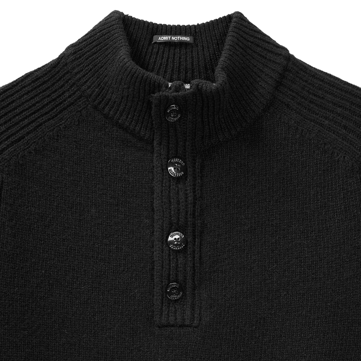 Weekend Offender Castillos Wool Sweater Black