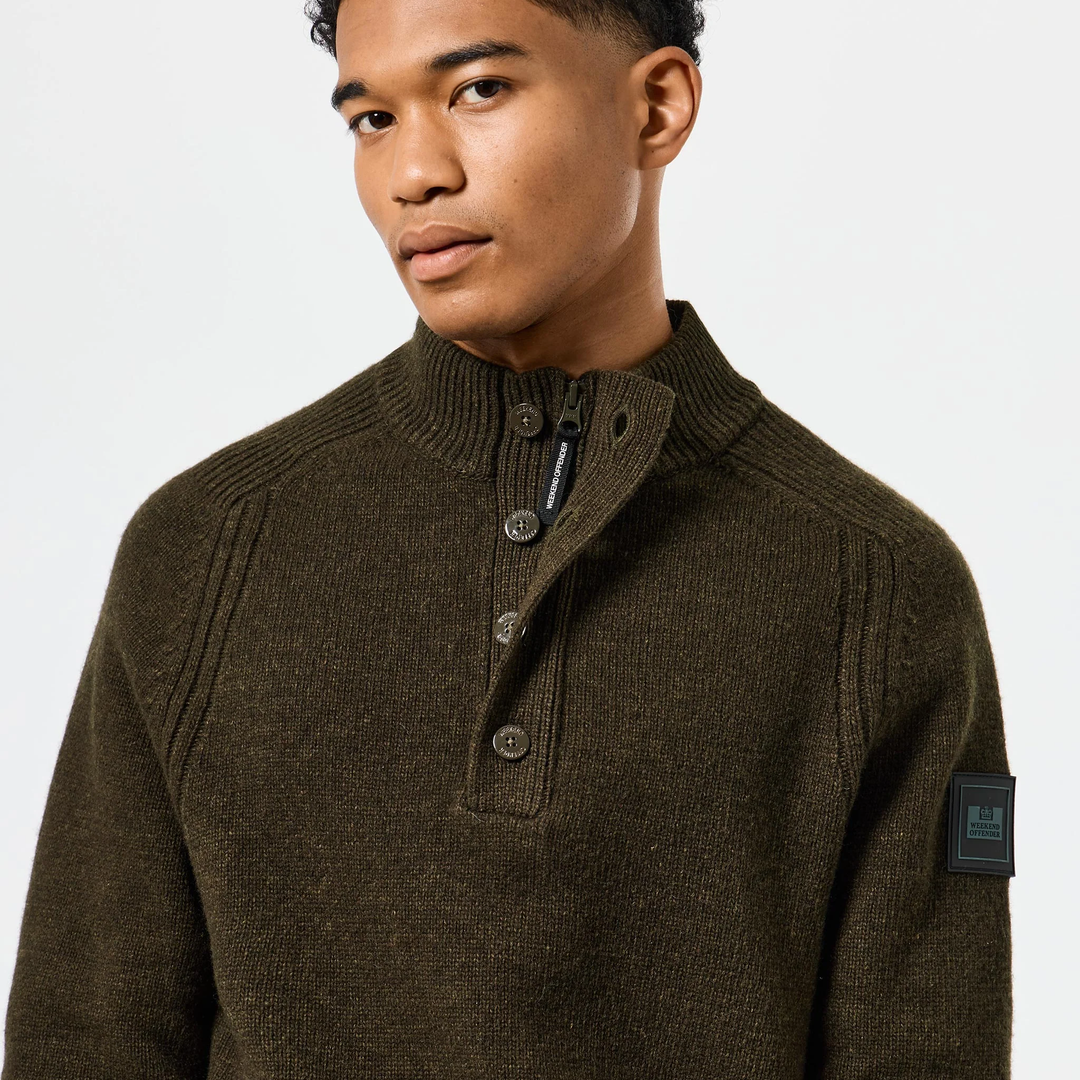 Weekend Offender Castillos Wool Sweater Green