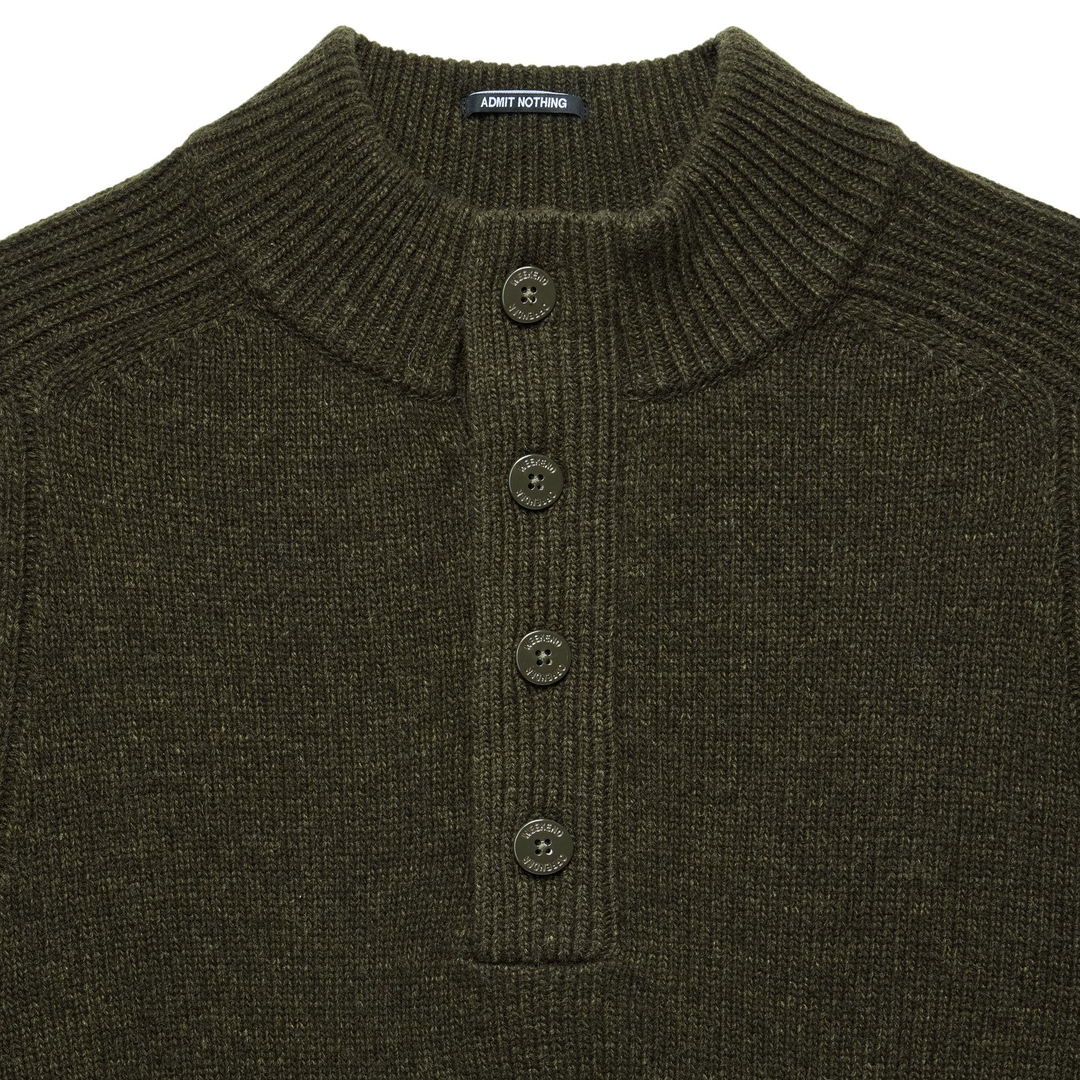 Weekend Offender Castillos Wool Sweater Green