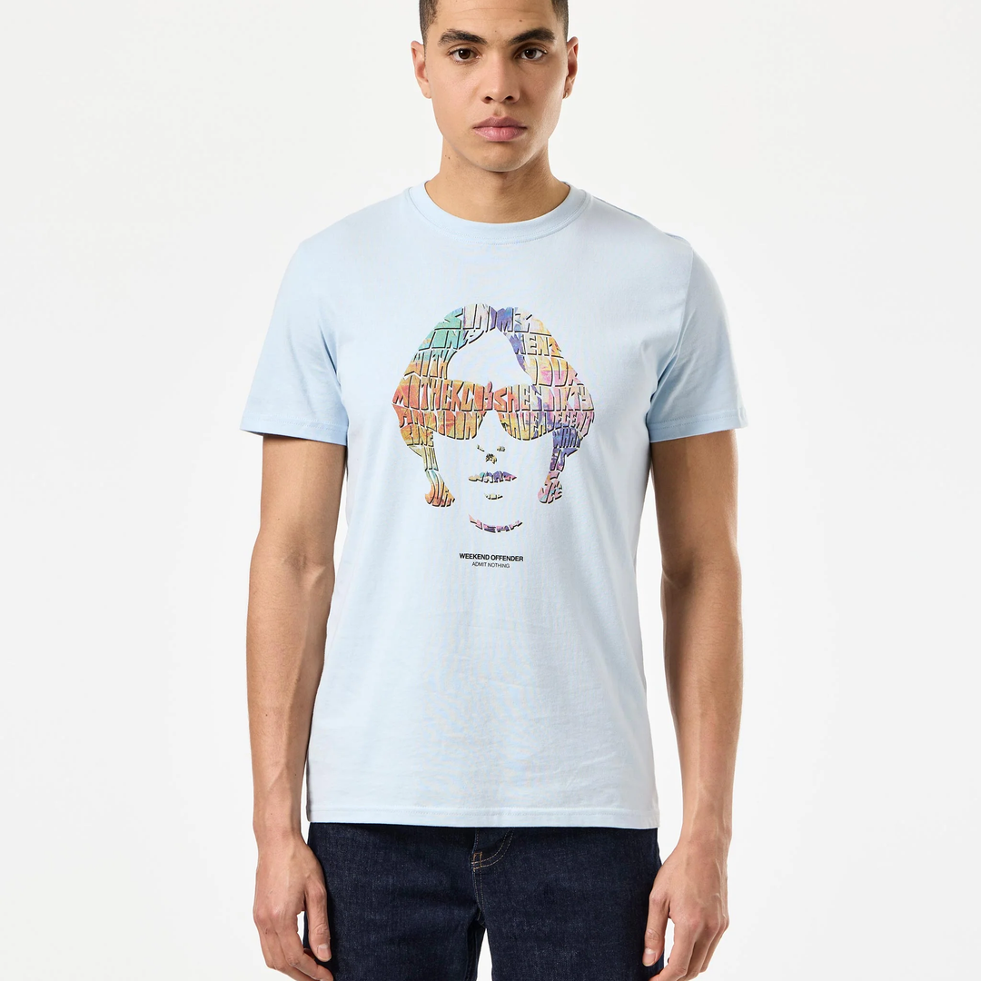 Weekend Offender Kinky Afro T-Shirt Sky