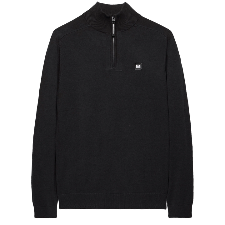 Weekend Offender Pierre Knit Zip Sweater Black