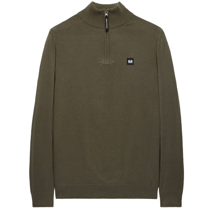 Weekend Offender Pierre Knit Zip Sweater Green