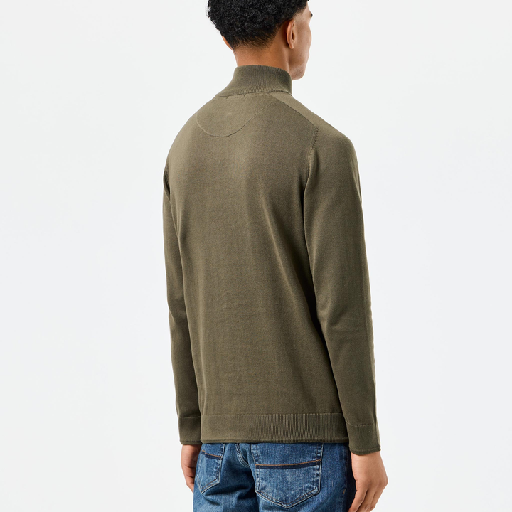 Weekend Offender Pierre Knit Zip Sweater Green