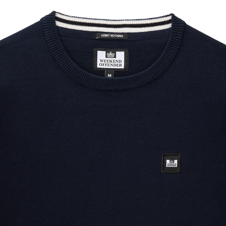 Weekend Offender Solace Knit Sweatshirt Navy