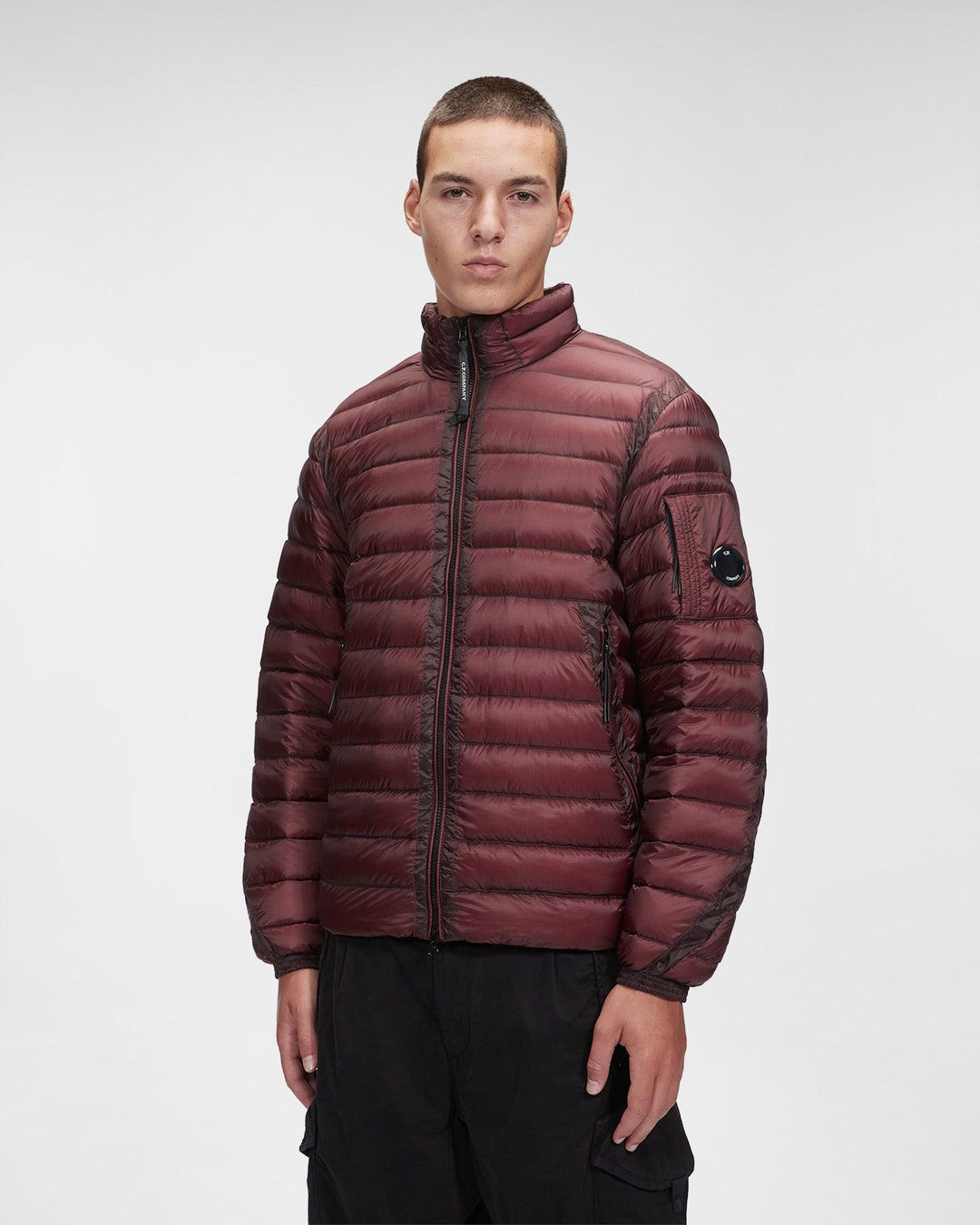 CP Company DD Shell Lens Down Jacket Port Royal - Urban Menswear