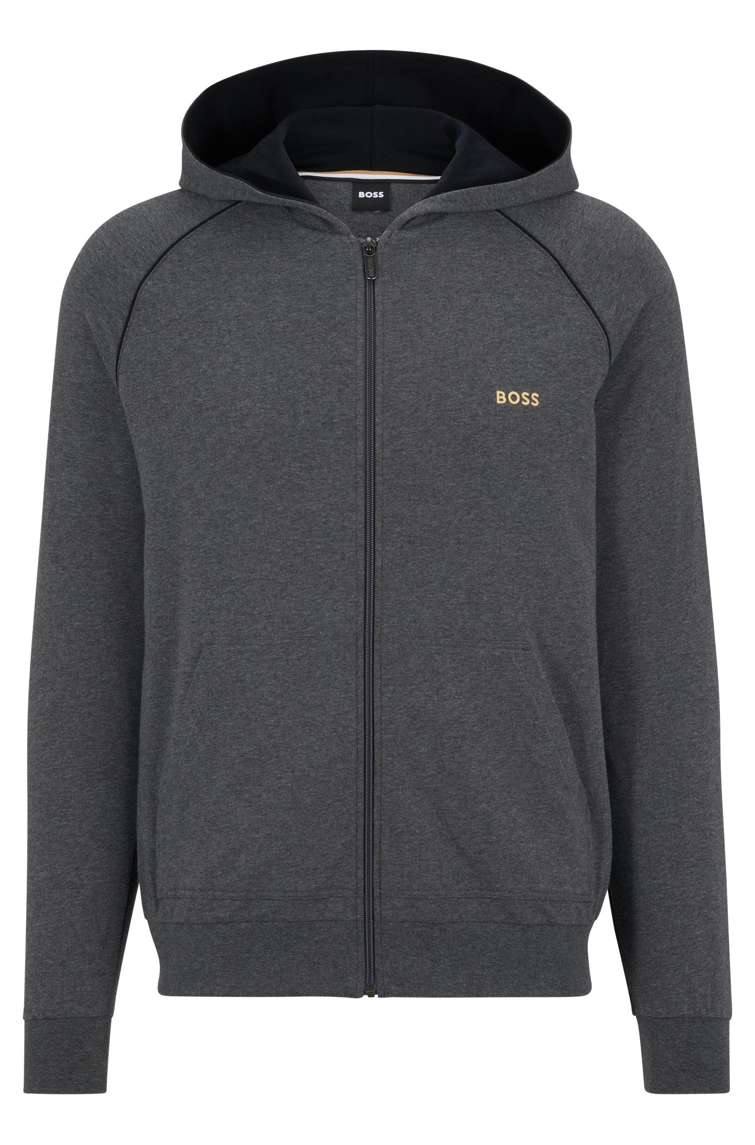 Hugo boss full clearance zip hoodie grey