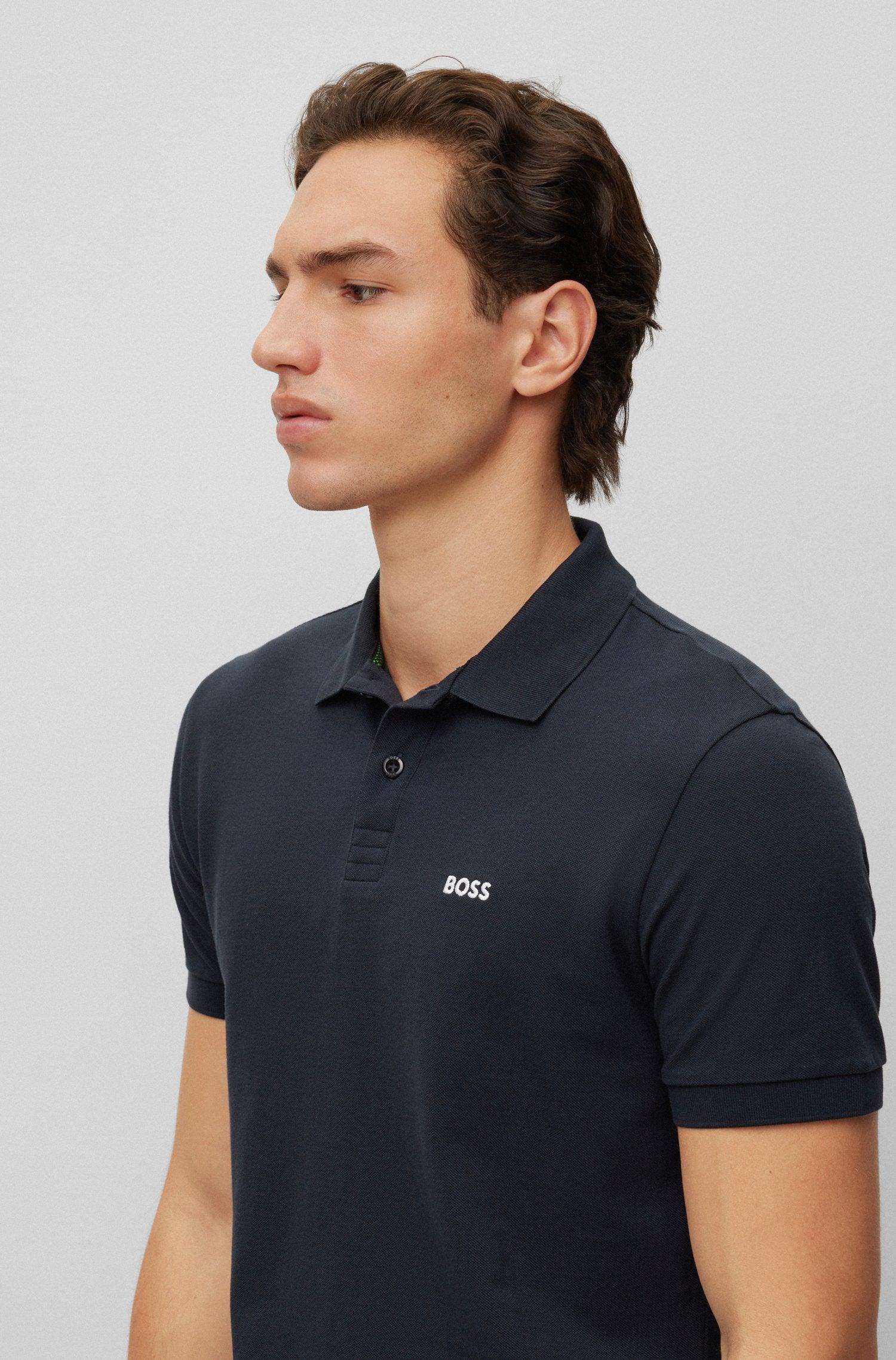 Navy on sale boss polo