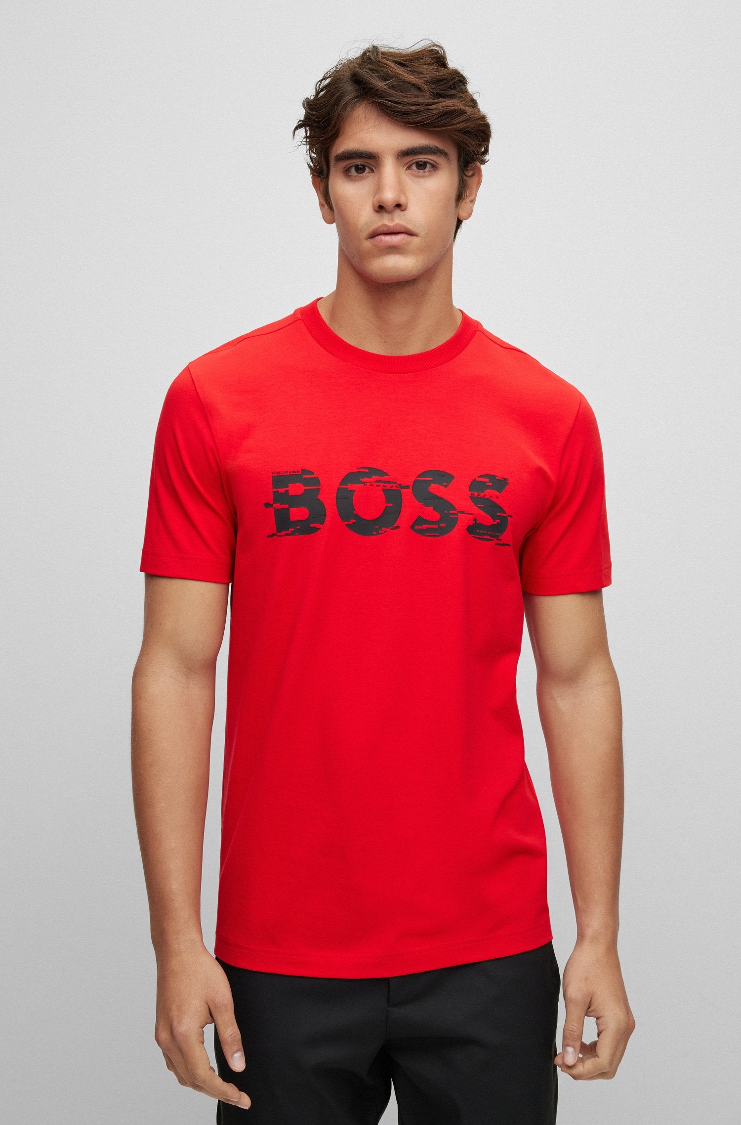 Red hugo deals boss top