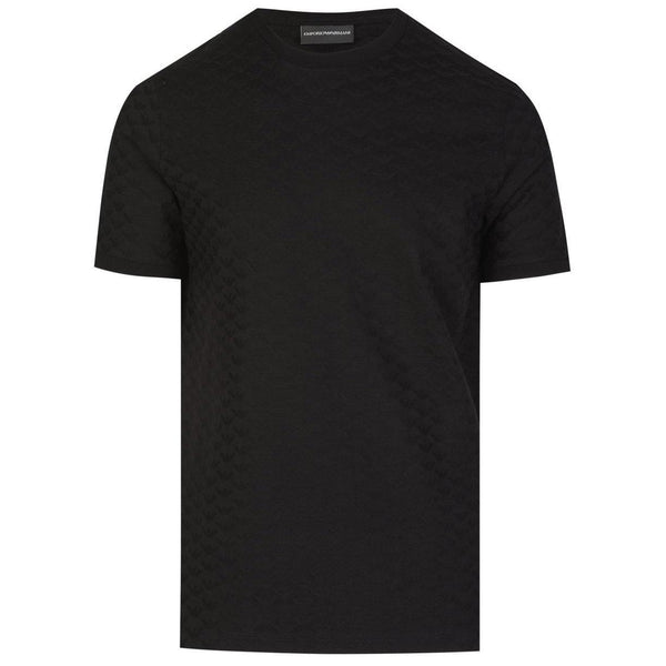 Armani plain 2024 black t shirt