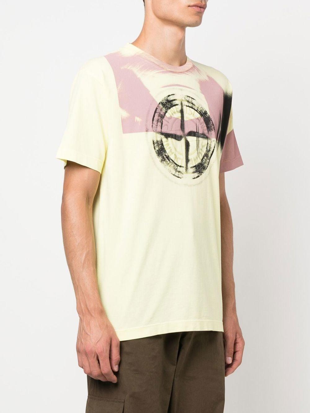 Stone Island Compass Logo T Shirt - Yellow - Men's – Urban Menswear